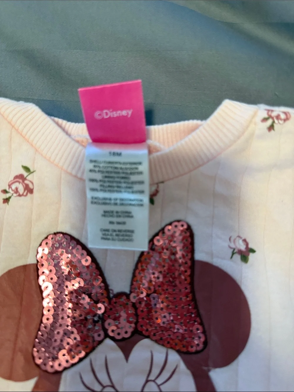 Disney Minnie Mouse Light Pink sweatpants set